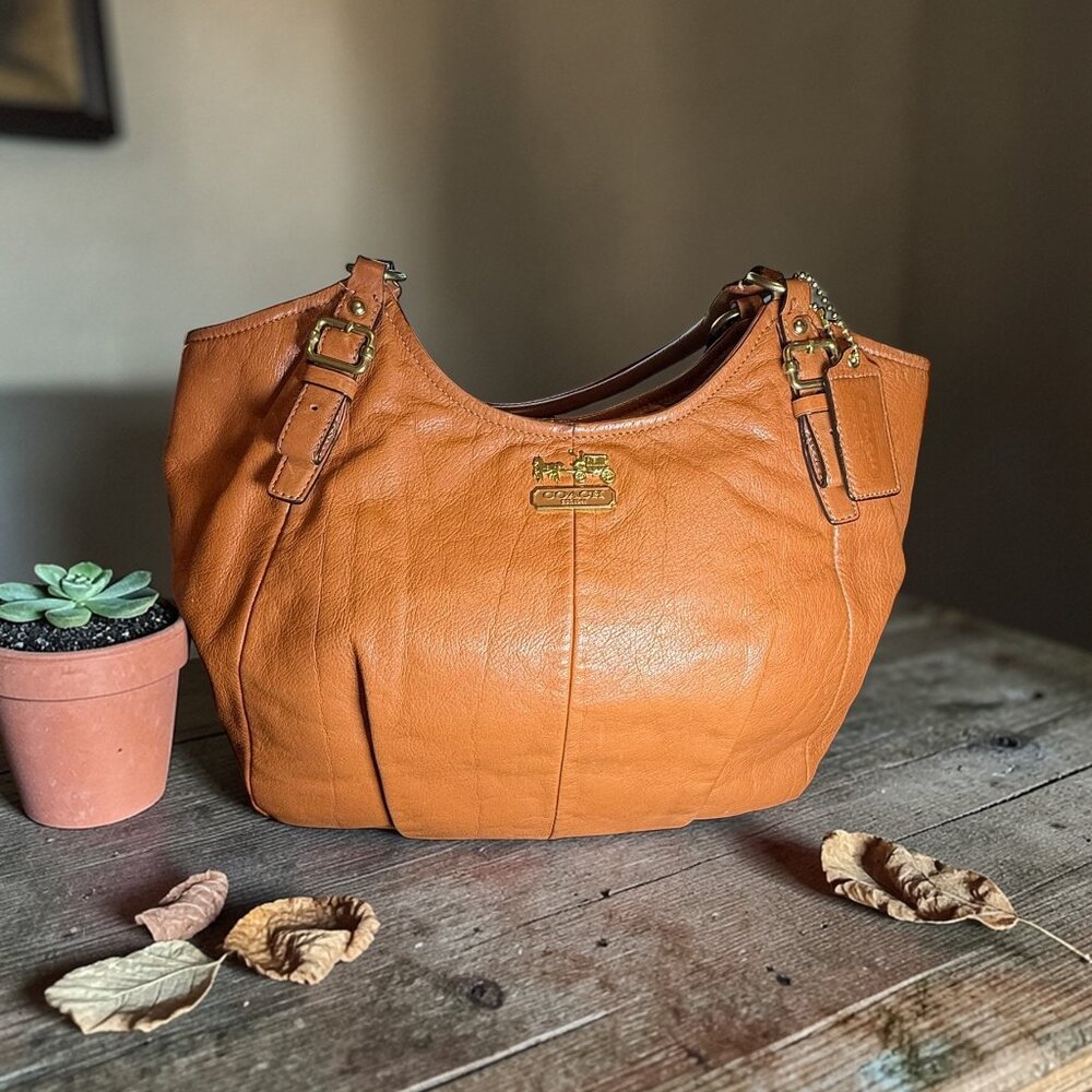 Coach 18612 Madison Abigail Leather Shoulder Bag